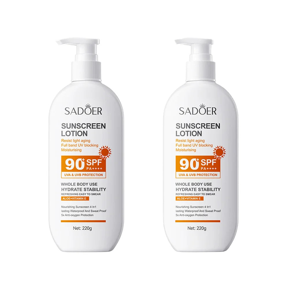 Crème Solaire SPF 90 – Protection Maximale Corps & Visage