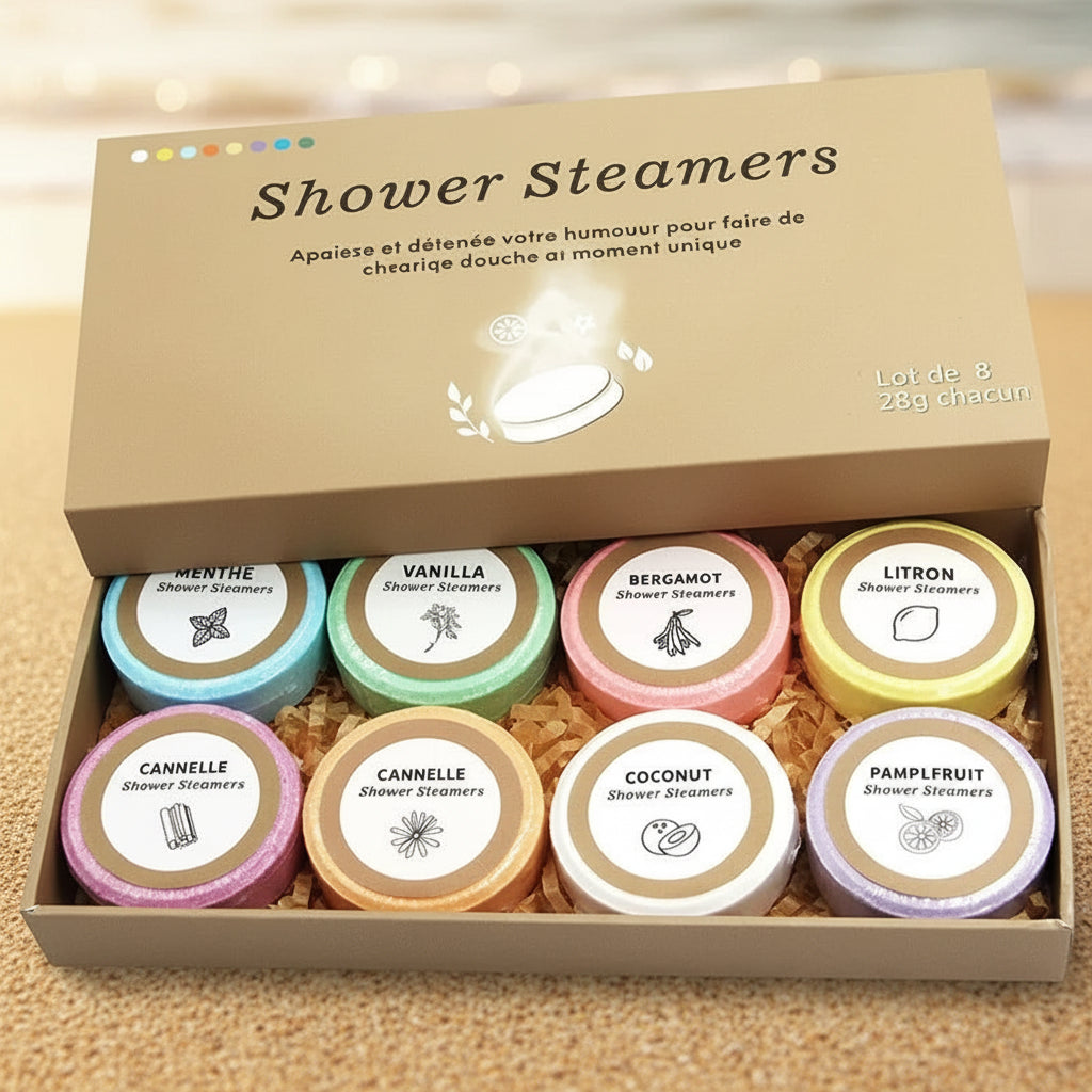 Coffret Bombes de Bain Naturelles – 8 Parfums