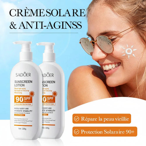 Crème Solaire SPF 90 Visage Et Corps – Très Haute Protection